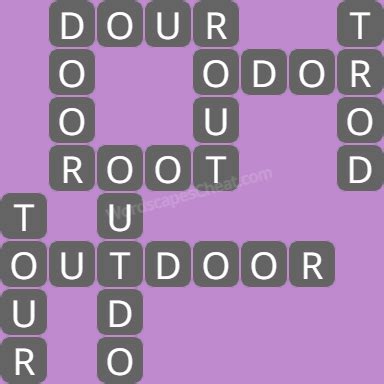 Wordscapes Level 1078, Fall 6 .